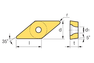 Пластина Korloy VBMT 160408 CN2000
