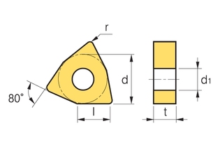 Пластина Korloy WNMG 080408-VP3 H05