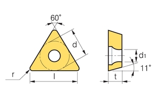 Пластина Korloy TPMR 110304-F NC3030