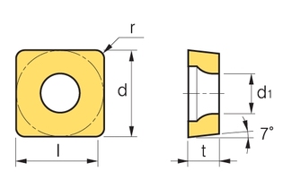 Пластина Korloy SPGT 90308 CN2000
