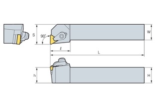 Державка Korloy CTFNR/L 2525-M16C