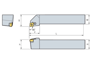 Державка Korloy PCLNR/L1616-H09-4N