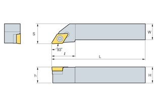 Державка Korloy SDJCR/L 1616-H07