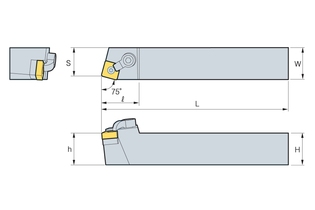 Державка Korloy MSBNR/L 4040-S19