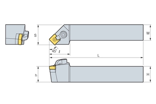 Державка Korloy MSSNR/L 2525-M12