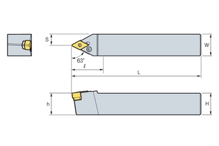 Державка Korloy PDNNR/L2020-K11-5N