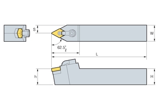 Державка Korloy MDNNN 2525-M15