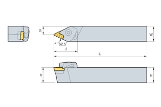 Державка Korloy CKNNL 2525-M16