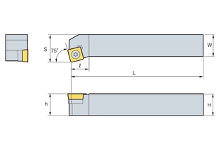 Державка Korloy SSKCR/L 1616-H09