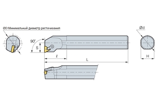 Державка Korloy S32S-MTFNR/L-16