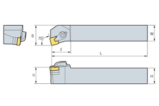 Державка Korloy CSKNR/L 2525-M12C