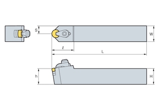 Державка Korloy CRDNN 2525-M12C