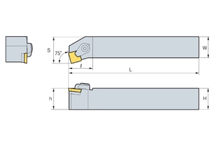 Державка Korloy CSKPR/L 2525-M12