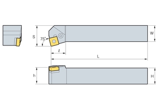 Державка Korloy PSKNR/L 2525-M15N