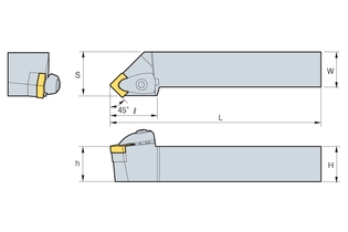 Державка Korloy DSSNR/L 4040-S19
