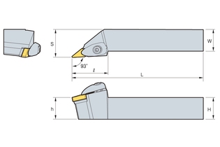 Державка Korloy DVJNR/L 2525-M16