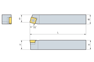 Державка Korloy SSBCR/L 1212-F09
