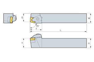 Державка Korloy DCBNR/L 2525-М12