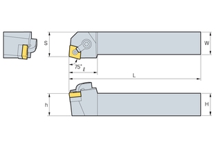 Державка Korloy MCRNR/L 4040-S19