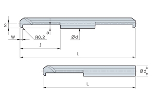 Резец Korloy c одной режущей кромкой MBBR 0420-1