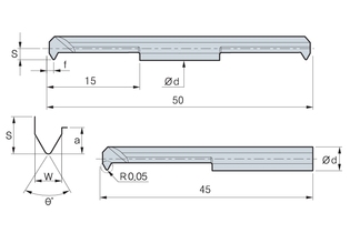 Резец Korloy c одной режущей кромкой MTR 0615-А55-1