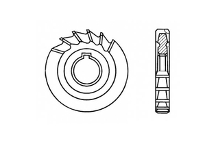 Фреза дисковая 3-х сторонняя тип 1 (с прямыми зубьями) 100х12х32 z=20 Р6М5