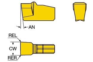 N151.2-A312-60-4G 1125 Режущая пластина T-Max® Q-Cut для обработки канавок (sandvik)
