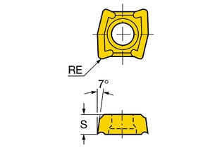 LCMX 02 02 04P-53 1120 Режущая пластина для сверла Coromant U (sandvik)