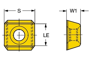 SDMX 15 06 08 3040 Режущая пластина для растачивания блока цилиндров Auto Cylinder (sandvik)