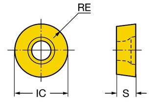 RCHT 19 06 00-PL 1025 Режущая пластина CoroMill® 200 для фрезерования (sandvik)