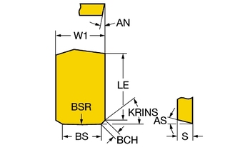 BPKX 15 04 PD R SM30 Режущая пластина для фрезерования ModulMill (sandvik)