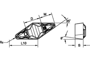 Режущие пластины VCGR-FP • VPGR-FP KCP25 5327949 VCGR160412FP VPGR333FP