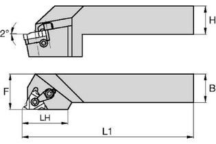 Державка LSS-DH 1611939 LSSLDH2525M16 LSSLDH2525M16