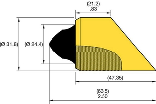 Welding Bar Bit • BR4 1858634 BR4 BR4 kennametal