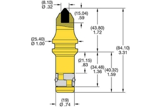 PICK C21/U43KH 1010748 C21 C21 kennametal