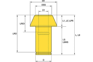 Серия 30 мм 1326666 U119K193J140 SLEEVE U119K193J140 SLEEVE kennametal