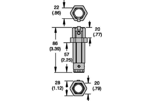 Система с шестигранником 1-1/8 и патроном 3/4 1012116 5522 SHANK ASSEMBLY 5522 SHANK ASSEMBLY kennametal