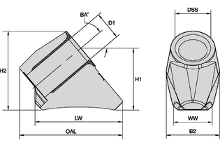 Серия K175 • Slim 3062518 K175S SLIMLINE IH BLOCK K175S SLIMLINE IH BLOCK kennametal