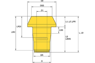 35mm Series 2507377 U90 K35P IH BUSHING U90 K35P IH BUSHING kennametal