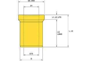 25mm Series 1881716 U70K25S BUSHING U70K25S BUSHING kennametal