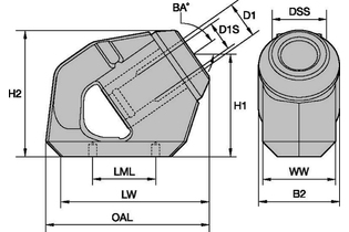 Серия K35 5887135 K35T W BLOCK K35T W BLOCK kennametal