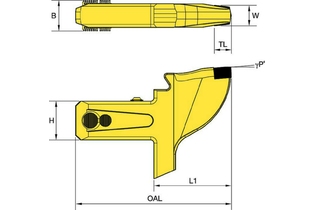Хвостовик 50 мм (1.20 x 1.97) 4160003 KR200 KR200 kennametal