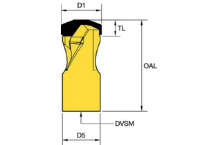 Диаметр бура ProBore 25 мм (1) • Шестигранный хвостовик 0.625 5410777 PROBORE1 WEB PROBORE1 WEB kennametal