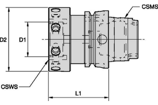 SIF-HSK63 Форма A 3878347 HSK63ASIF80063M HSK63ASIF80063M kennametal
