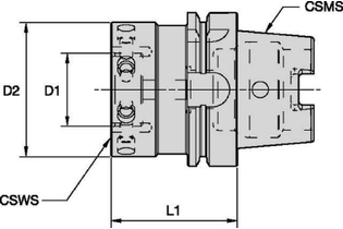 SIF-HSK80 Форма A 3738510 HSK80ASIF70066M HSK80ASIF70066M kennametal