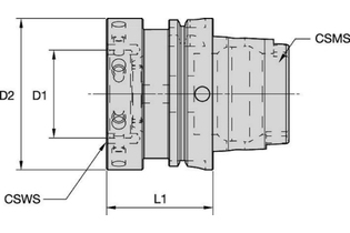 SIF-HSK100 Форма A 3738512 HSK100ASIF100070M HSK100ASIF100070M kennametal