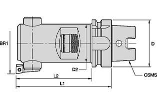 Расточные головки SVS • HSK Форма A 1763118 HSK63ASVS5B139M HSK63ASVS5B139M kennametal