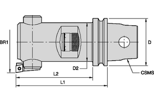 Расточные головки SVS • KM 1763378 KM50SVS5B125M KM50SVS5B125M kennametal